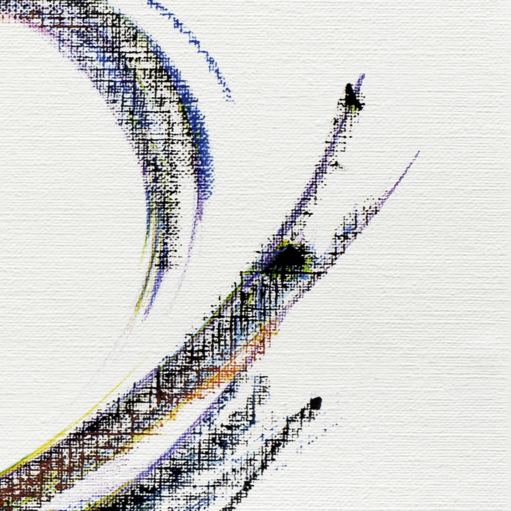 sans titre 
 2024-04. Acrylique, Bic, encre pigmentée et encre solidifiée sur papier huile Figueras Canson. 33 x 24 cm. 
2024 – Dominique Vial