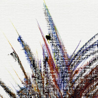 sans titre 
 2024-04. Acrylique, Bic, encre pigmentée et encre solidifiée sur papier huile Figueras Canson. 33 x 24 cm. 
2024 – Dominique Vial