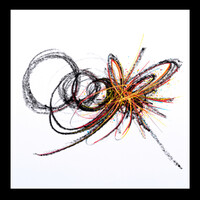 sans titre 
 2024-10. Acrylique et peinture solidifiée sur papier Fabriano. 20 x 20 cm. 
2024 – Dominique Vial