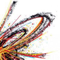 sans titre 
 2024-10. Acrylique et peinture solidifiée sur papier Fabriano. 20 x 20 cm. 
2024 – Dominique Vial