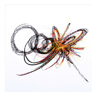 sans titre 
 2024-10. Acrylique et peinture solidifiée sur papier Fabriano. 20 x 20 cm. 
2024 – Dominique Vial