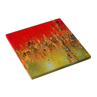 sans titre 
 2024-12. Acrylique, peinture solidifiée, encre pigmentée sur bois. 20 x 20 cm. 
2024 – Dominique Vial