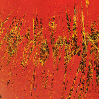 sans titre 
 2025-02. Acrylique et encres à alcool sur bois. 50 x 50 cm. 
2025 – Dominique Vial