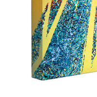 sans titre 
 2025-04. Acrylique, encre pigmentée et encre à base d’alcool sur bois. 50 x 50 cm. 
2025 – Dominique Vial