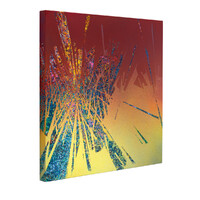 sans titre 
 2025-04. Acrylique, encre pigmentée et encre à base d’alcool sur bois. 50 x 50 cm. 
2025 – Dominique Vial