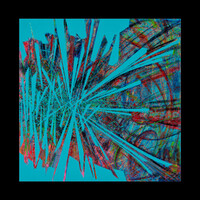 sans titre 
 2025-09. Acrylique, peinture solide et encre à alcool sur bois. 30 x 30 cm. 
2025 – Dominique Vial