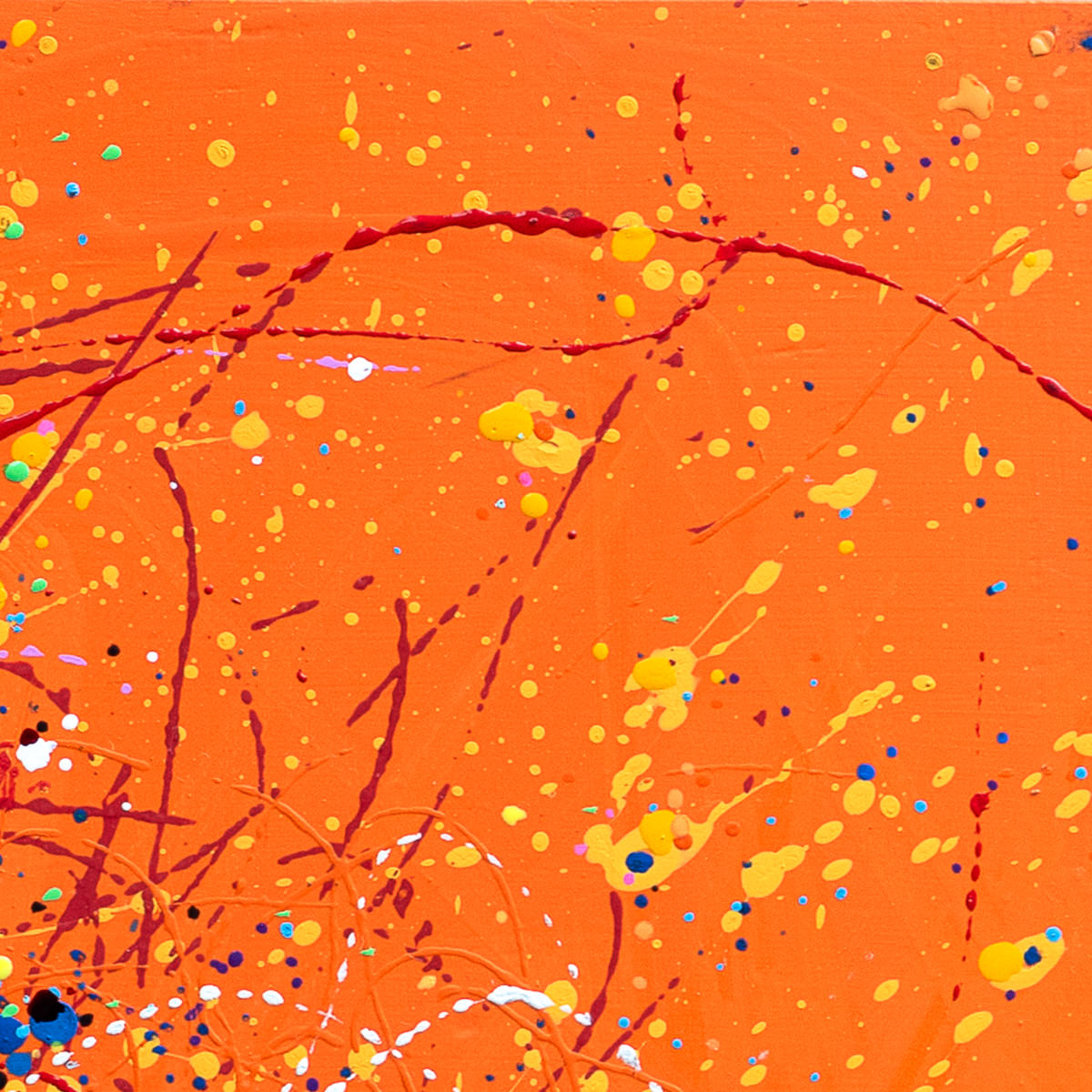 sans titre 
 2025-10. Acrylique, peinture solide et encre à alcool sur bois. 20 x 20 cm. 
2025 – Dominique Vial