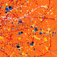 sans titre 
 2025-10. Acrylique, peinture solide et encre à alcool sur bois. 20 x 20 cm. 
2025 – Dominique Vial