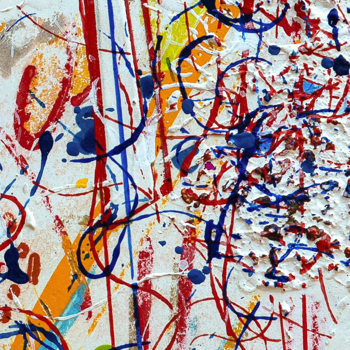 sans titre 
 2025-14. Acrylique, encres à alcool, peinture solide et gesso sur bois. 20 x 20 cm. 
2025 – Dominique Vial